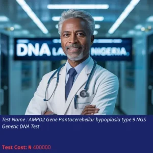 AMPD2 Gene Pontocerebellar Hypoplasia Type 9 NGS Genetic DNA Test cost NGN 400000