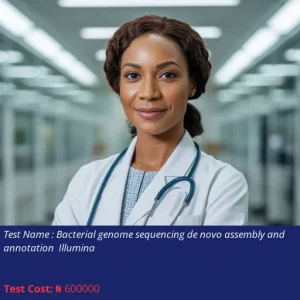 Bacterial Genome Sequencing De Novo Assembly and Annotation Illumina cost NGN 600000
