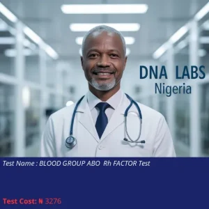 Blood Group ABO Rh Factor Test cost NGN 3276