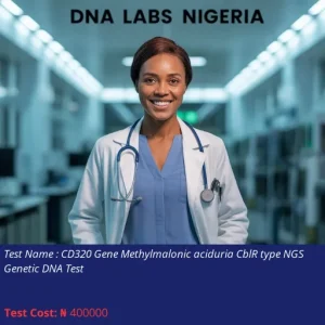 CD320 Gene Methylmalonic Aciduria CblR Type NGS Genetic DNA Test cost NGN 400000