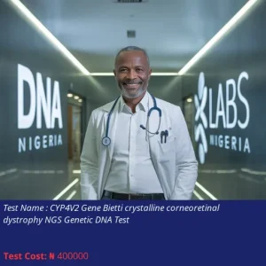CYP4V2 Gene Bietti Crystalline Corneoretinal Dystrophy NGS Genetic DNA Test cost NGN 400000