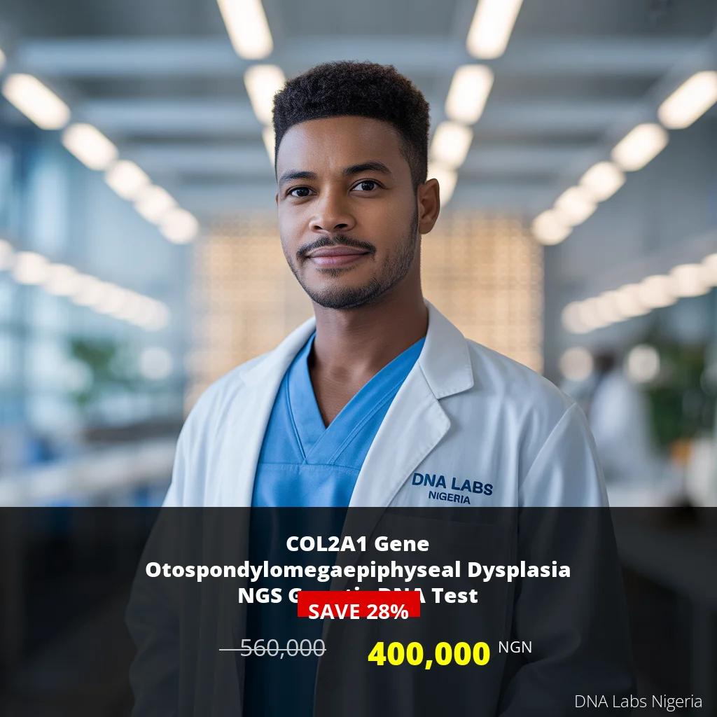 COL2A1 Gene Otospondylomegaepiphyseal Dysplasia NGS Genetic DNA Test - 560000 NGN in Nigeria