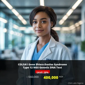 COL5A1 Gene Ehlers-Danlos Syndrome Type 12 NGS Genetic DNA Test in Nigeria - 560000 NGN