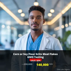 Corn or Soy Flour Grits Meal Flakes GMO Testing - 140