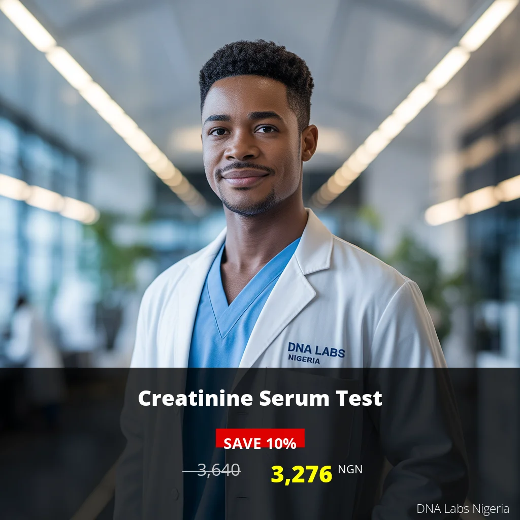 Creatinine Serum Test in Nigeria - Affordable Price of 3640 NGN