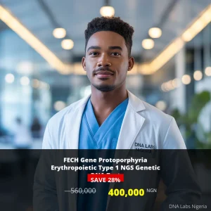 FECH Gene Protoporphyria Erythropoietic Type 1 NGS Genetic DNA Test - 400