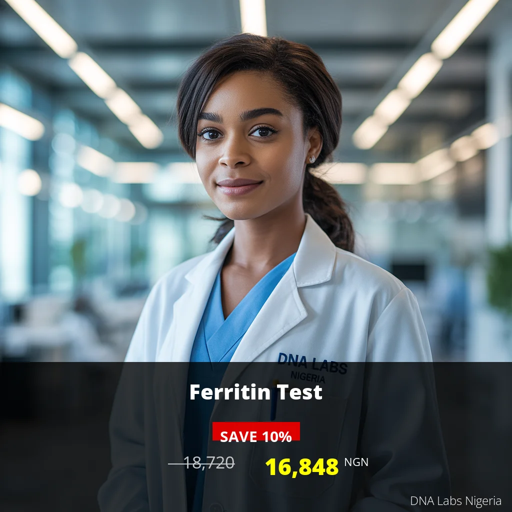 Ferritin Test in Nigeria - Price: 18720 NGN | DNA Labs Nigeria