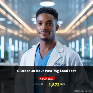 Glucose 30 Hour Post 75g Load Test - 2080 NGN - Nigeria