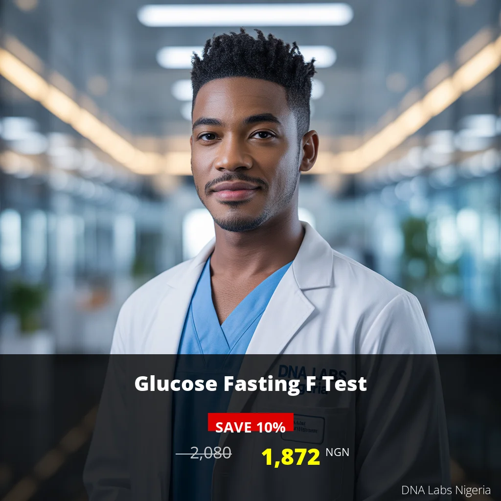 Glucose Fasting F Test - 2080 NGN - DNA Labs Nigeria