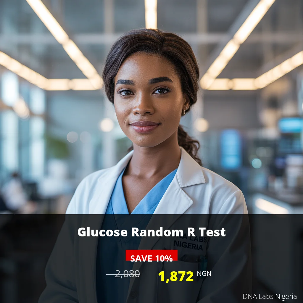 Glucose Random R Test - 2080 NGN - DNA Labs Nigeria