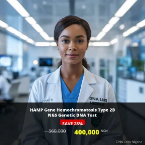 HAMP Gene Hemochromatosis Type 2B NGS Genetic DNA Test - 400
