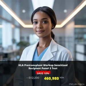 HLA Pretransplant Workup Sensitized Recipient Panel 3 Test - 460980 NGN - Nigeria