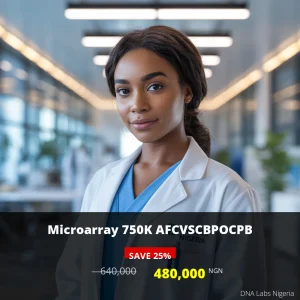 Microarray 750K AFCVSCBPOCPB - Affordable Genetic Testing in Nigeria for 480