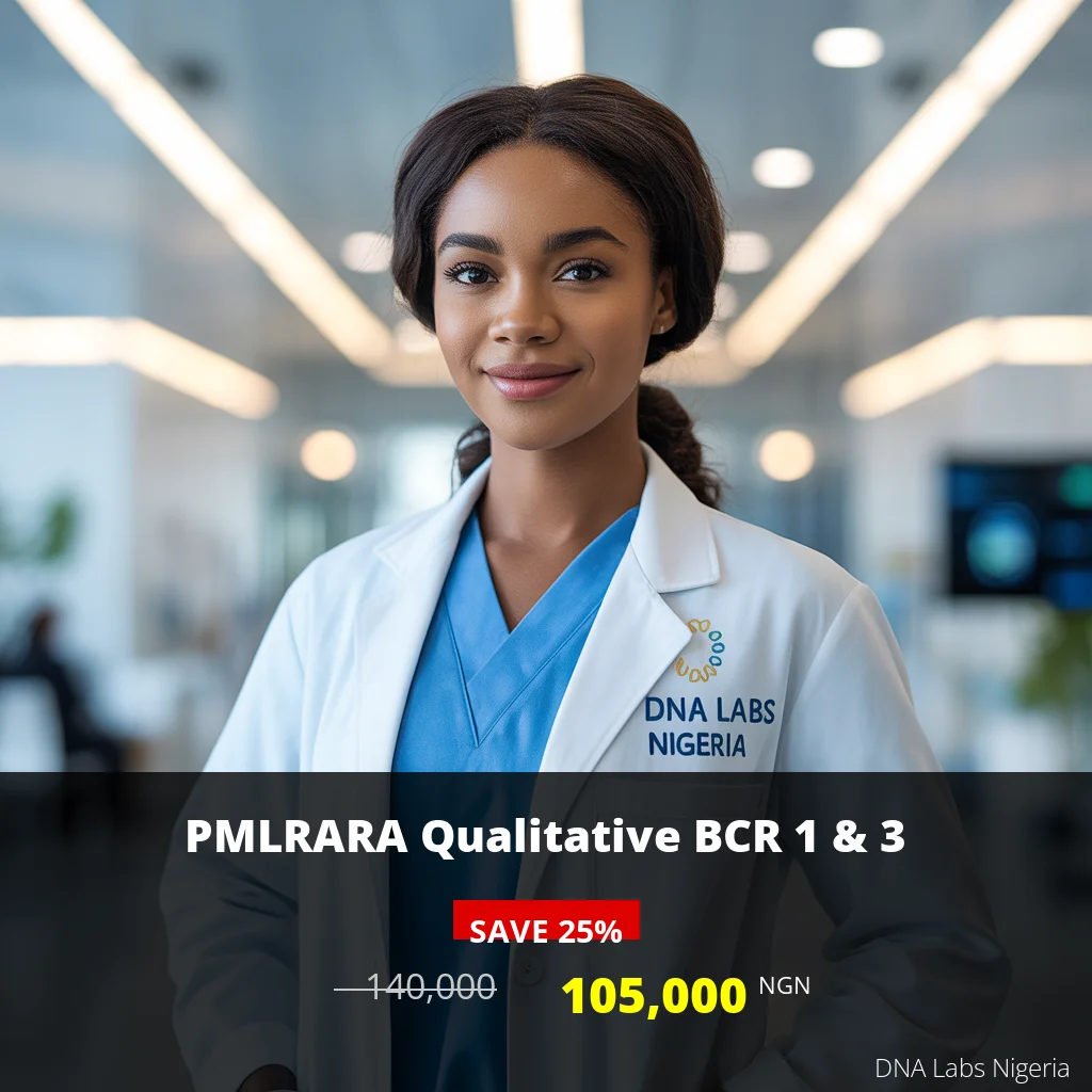 PMLRARA Qualitative BCR 1 & 3 Test in Nigeria - Price 105