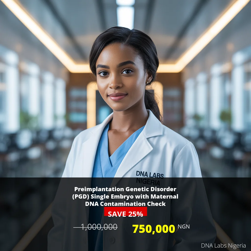 Preimplantation Genetic Disorder PGD Single Embryo Test - 750