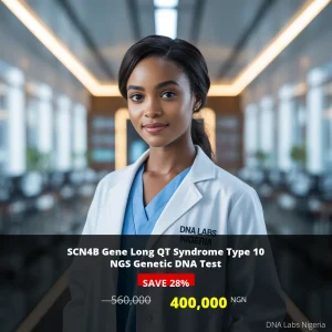 SCN4B Gene Long QT Syndrome Type 10 NGS Genetic DNA Test - 400000 NGN - Nigeria