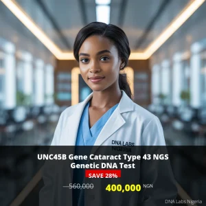 UNC45B Gene Cataract Type 43 NGS Genetic DNA Test in Nigeria - 400