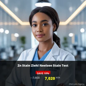 Zn Stain Ziehl Neelsen Stain Test - 7800 NGN - DNA Labs Nigeria