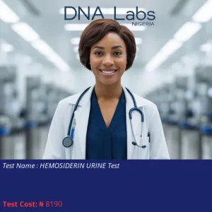 Hemosiderin Urine Test cost NGN 8190