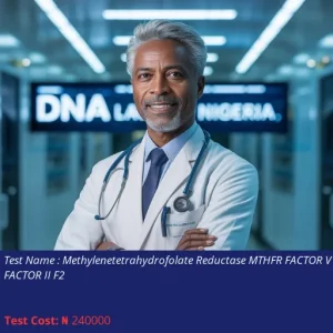 Methylenetetrahydrofolate Reductase MTHFR Factor V F5 Factor II F2 cost NGN 240000
