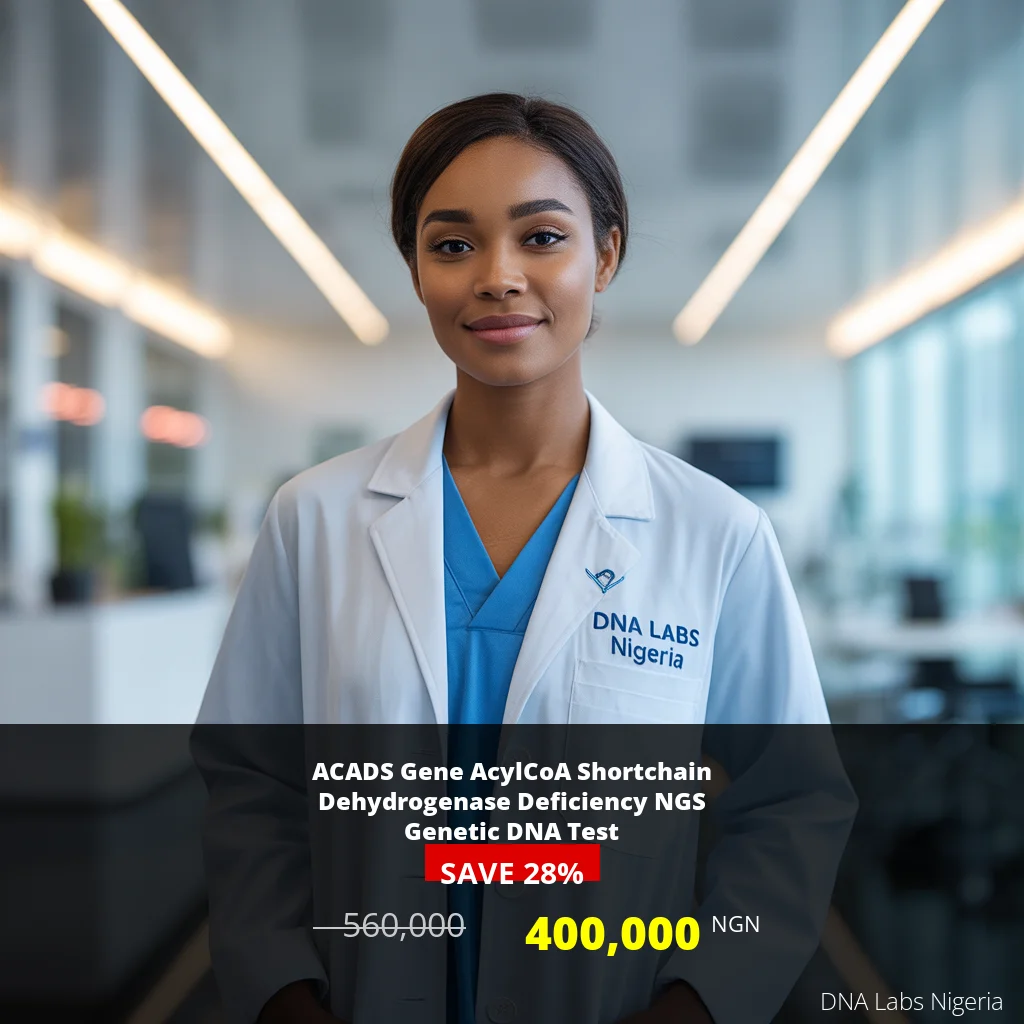 ACADS Gene AcylCoA Shortchain Dehydrogenase Deficiency NGS Genetic DNA Test - 560000 NGN - Nigeria