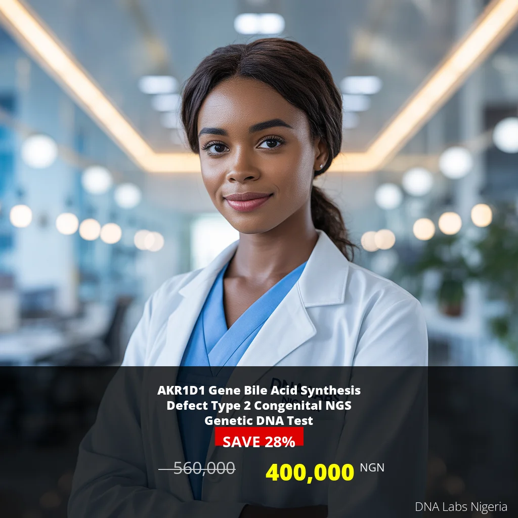 AKR1D1 Gene Bile Acid Synthesis Defect Type 2 Congenital NGS Genetic DNA Test in Nigeria for 400000 NGN