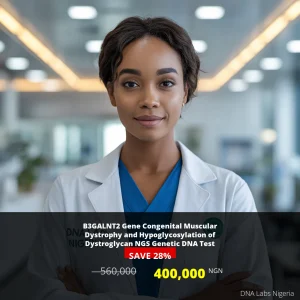 B3GALNT2 Gene Congenital Muscular Dystrophy and Hypoglycosylation of Dystroglycan NGS Genetic DNA Test - 400