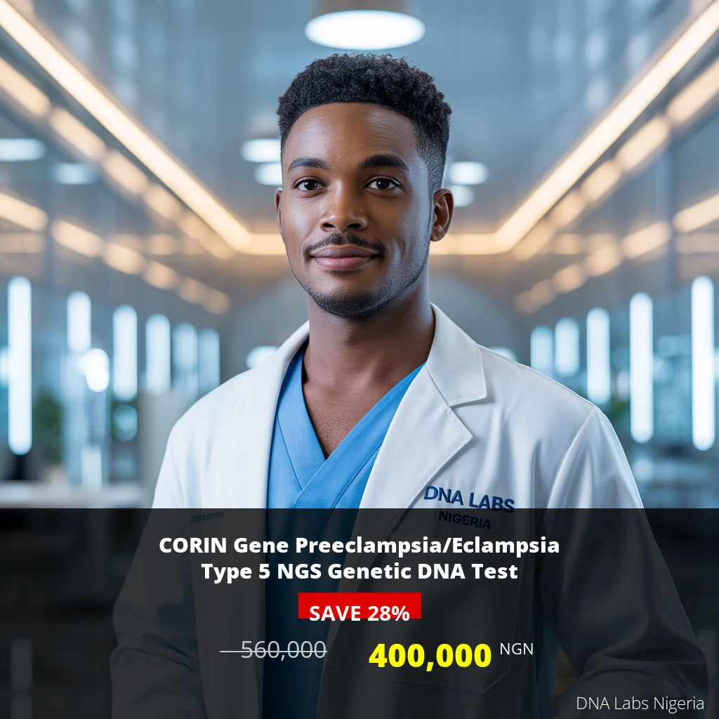 CORIN Gene Preeclampsia/Eclampsia Type 5 NGS Genetic DNA Test - 400
