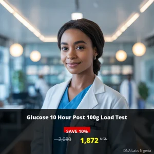 Glucose 10 Hour Post 100g Load Test - 2080 NGN - Nigeria