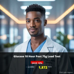 Glucose 10 Hour Post 75g Load Test - 2080 NGN in Nigeria