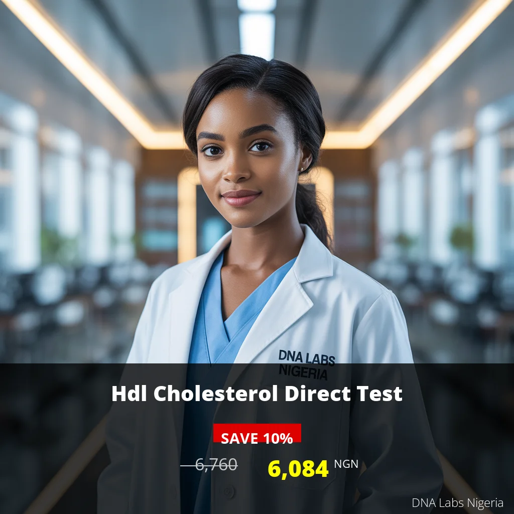 HDL Cholesterol Direct Test: Affordable 6084 NGN | DNA Labs Nigeria