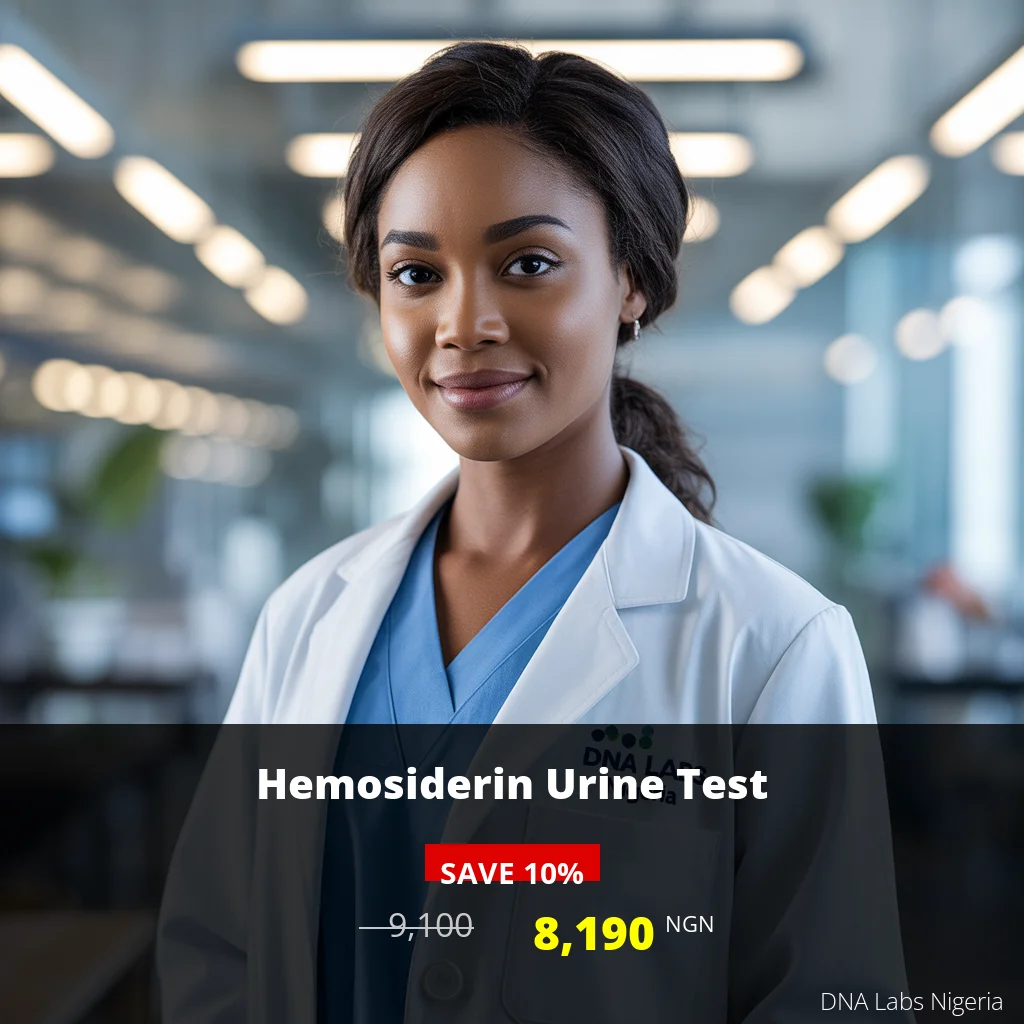 Hemosiderin Urine Test - 8190 NGN Discount Price in Nigeria