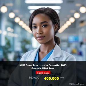 KHK Gene Fructosuria Essential NGS Genetic DNA Test in Nigeria - 400