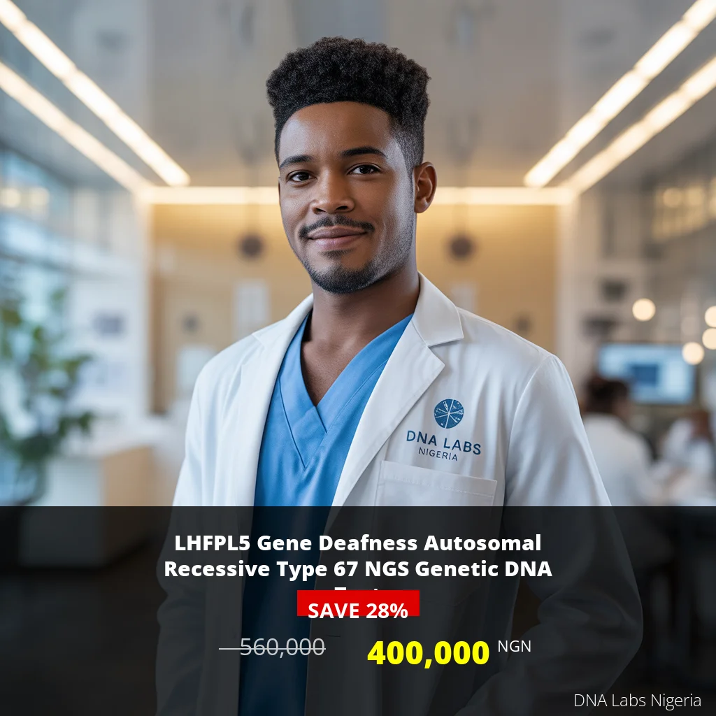 LHFPL5 Gene Deafness Autosomal Recessive Type 67 NGS Genetic DNA Test - 400000 NGN in Nigeria