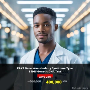 PAX3 Gene Waardenburg Syndrome Type 1 NGS Genetic DNA Test - 400