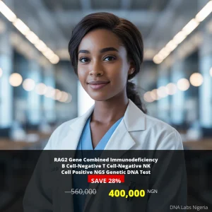 RAG2 Gene Combined Immunodeficiency B Cell-Negative T Cell-Negative NK Cell Positive NGS Genetic DNA Test in Nigeria - 400