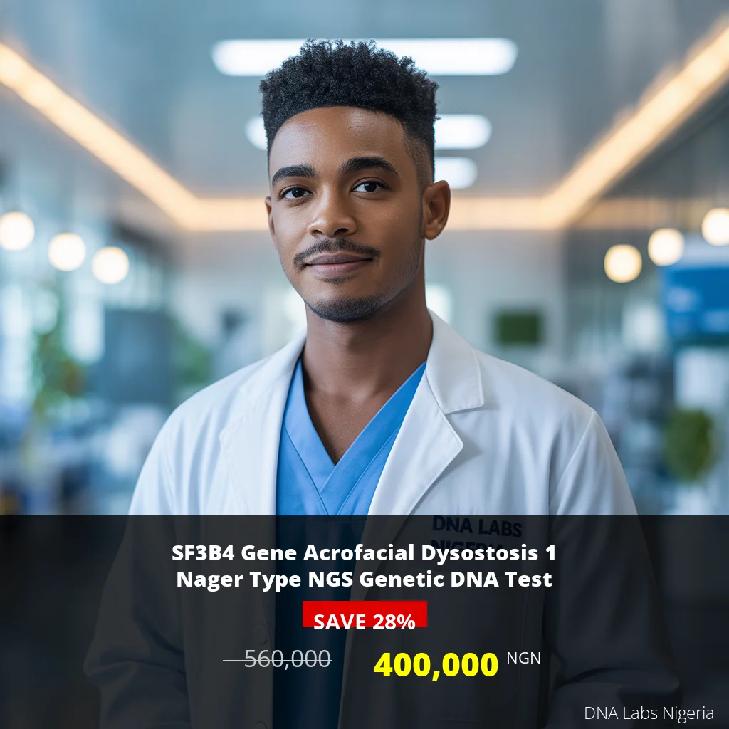 SF3B4 Gene Acrofacial Dysostosis 1 Nager Type NGS Genetic DNA Test - 400